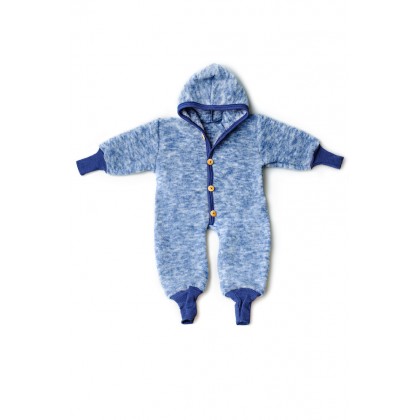 Комбинезон из шерстяного флиса Cosilana Синий меланж